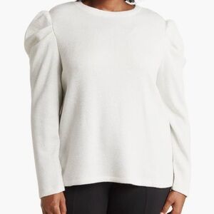 Elegant Cream/Silver Shimmer Women's Top